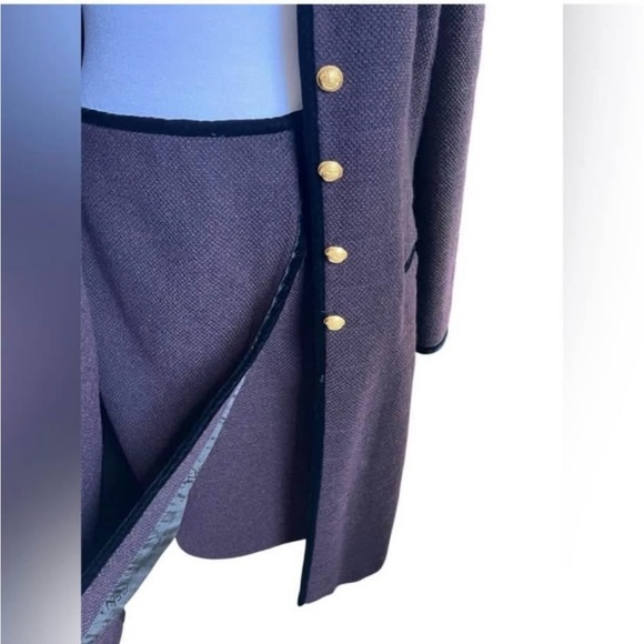 Vintage Rene Lange dark purple suit - Picture 7 of 9